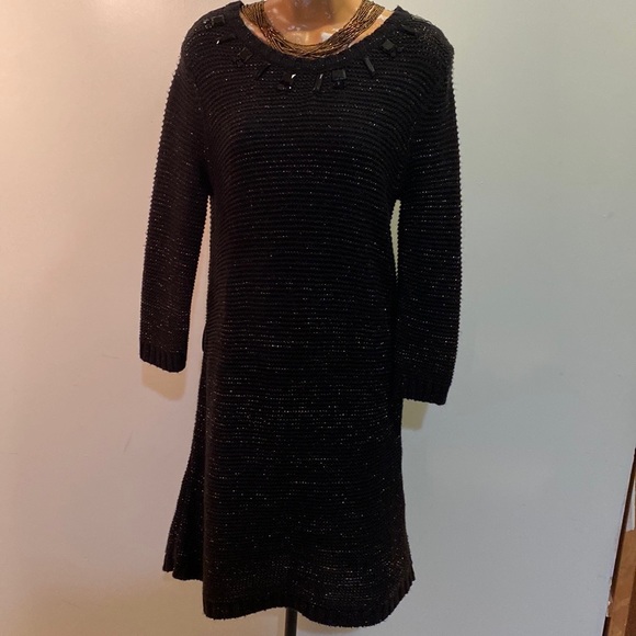 Cherokee Black Sweater Dress without belt Size XL 14/16 - Picture 2 of 5